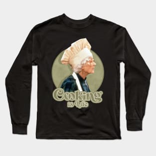 GOLDEN GIRLS Estelle Getty CHEFF Long Sleeve T-Shirt